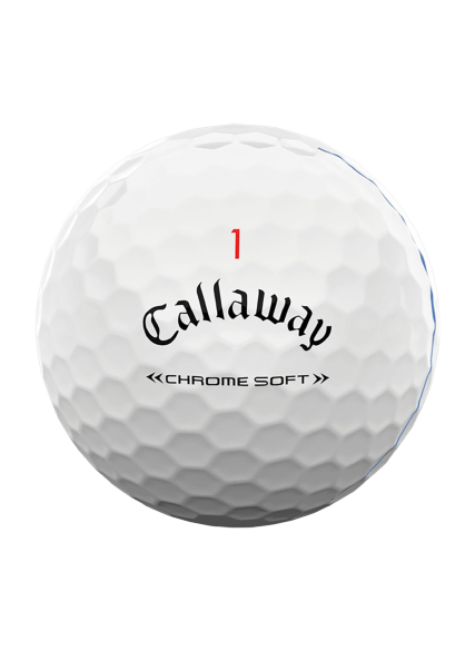 Callaway Golf Chrome Soft Triple Track Golf Balls - White