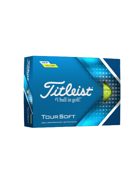 Titleist Tour Soft Golf Balls-Yellow